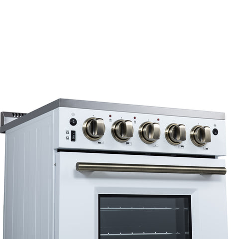 Forno Loiano 24 Inch Freestanding Electric Range in White