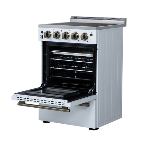 Forno Loiano 24 Inch Freestanding Electric Range in White