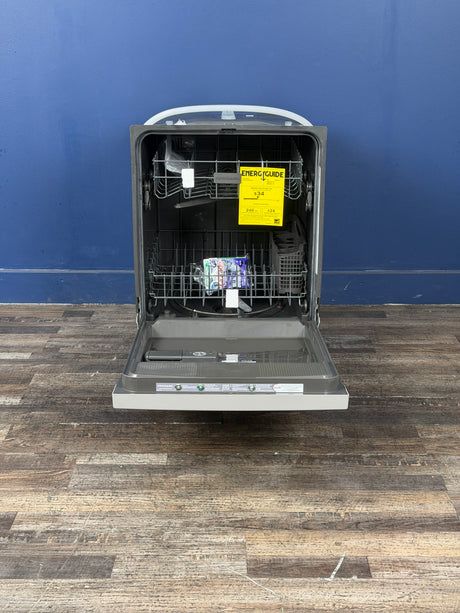 Frigidaire - 24 in Front Control Built-In Tall Tub Dishwasher in Stainless Steel with 4-cycles and DishSense Sensor Technology