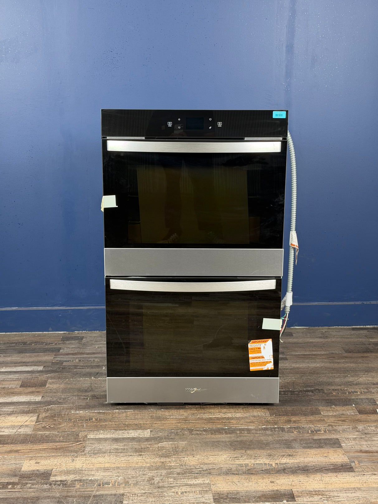 Whirlpool - 30 in. Double Electric Wall Oven with Convection and Self-Cleaning in Fingerprint Resistant Stainless Steel