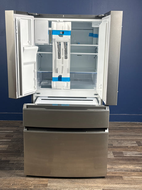 Frigidaire - 36 in. 26 cu. ft. Standard-Depth 4-Door French Door Refrigerator in Fingerprint-Resistant Stainless Steel Look
