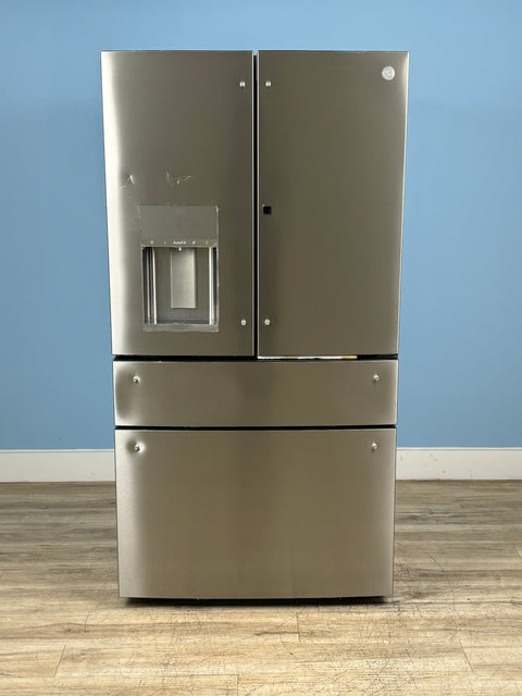 GE Profile - Profile 27.9 cu. ft. Smart 4-Door French Door Refrigerator with Door-in-Door in Fingerprint Resistant Stainless Steel
