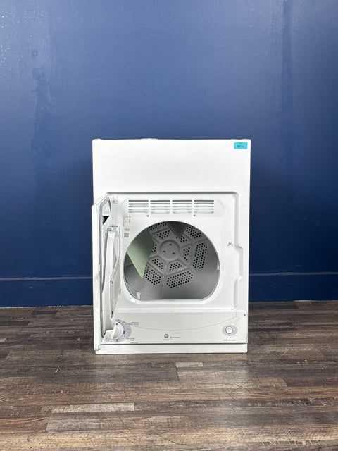 GE - 3.6 cu. ft. 120- Portable Front Load Stackable Electric Dryer in White