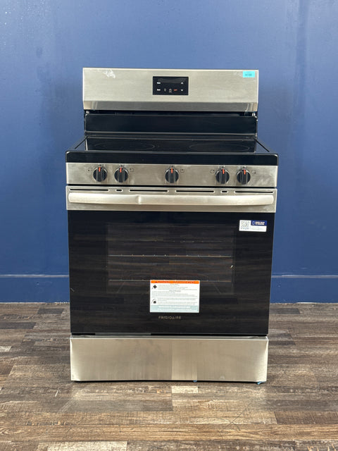 Frigidaire - 30 in. 5 Burner Element Freestanding Electric Range in Stainless Steel with Dual Expandable Element and Quick Boil