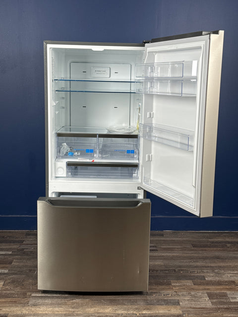 Frigidaire - Gallery 30 in. 20.3 cu. ft. Bottom Freezer Refrigerator in Smudge-Proof Stainless Steel with Internal Water Dispenser