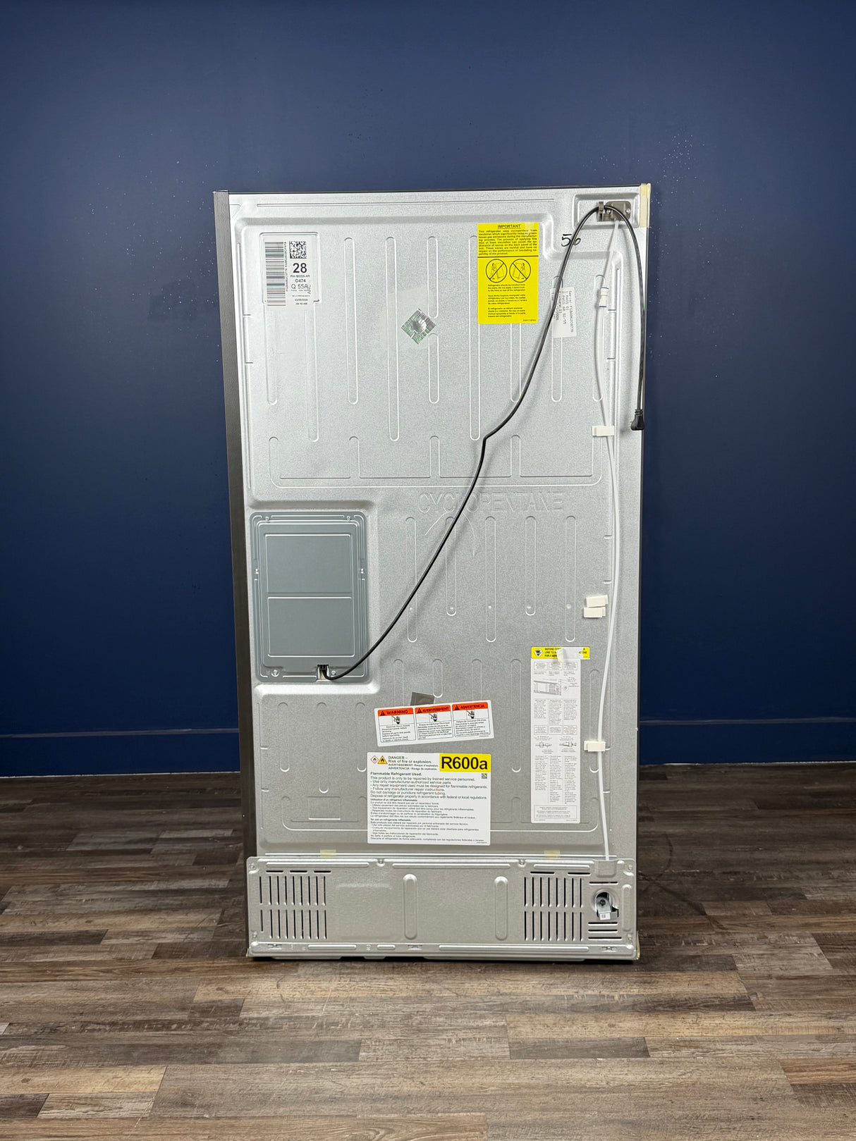 GE Profile - Profile 27.9 cu. ft. Smart 4-Door French Door Refrigerator with Door-in-Door in Fingerprint Resistant Stainless Steel