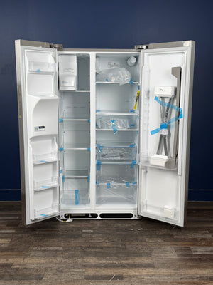 Frigidaire - 36.1 in. 22.3 cu. ft. Counter Depth Side-by-Side Refrigerator in Stainless Steel