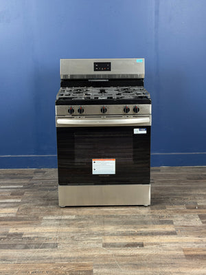 Frigidaire - 30 in. 5 Burner Freestanding Gas Range in Stainless Steel with Quick Boil and Even Baking Technology