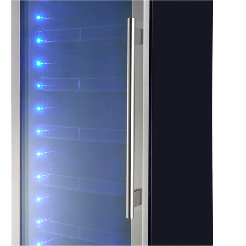 Forno Cesinali 24-Inch Built-In Beverage Cooler, 15.8 cu.ft, Stainless Steel, Dual Temperature Zones, LED Interior Lighting, Adjustable Shelves