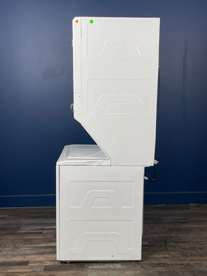GE - 3.8 cu. ft. Washer 5.9 cu. ft. Gas Dryer Combo in White