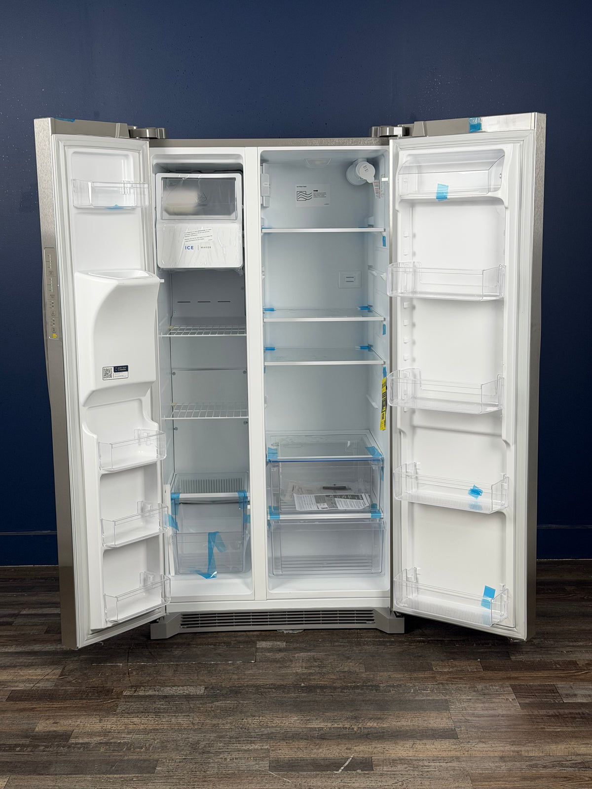 Frigidaire - 36 in. 26 cu. ft. Standard Depth Side by Side Refrigerator in Stainless Steel