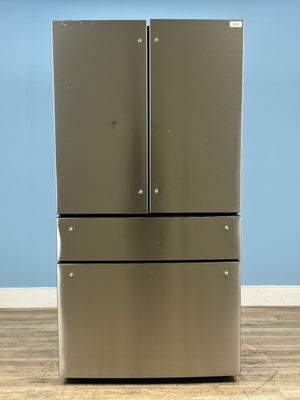 GE Cafe - 28.7 Cu. Ft. 4-Door French Door Smart Refrigerator with Dual Dispense Autofill Pitcher - Stainless Steel