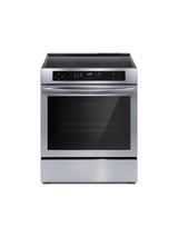 Frigidaire - 30 in 5.3 cu.ft. 4-Burner Element Slide-In Front Control Self-Cleaning Induction Range w/ Convection in Stainless Steel