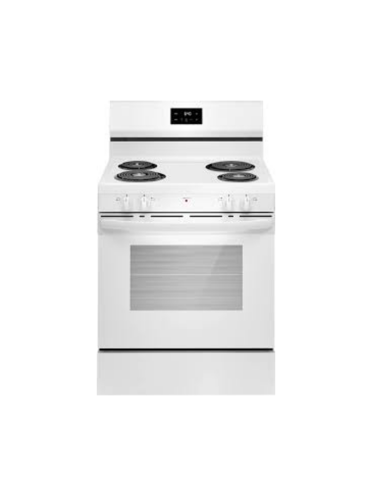 Frigidaire - 30 in. 4 Burner Free-Standing Electric Range in White with Even Baking Technology