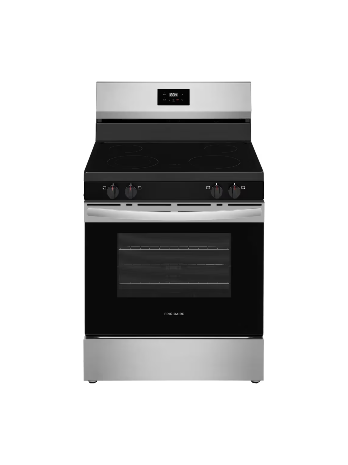 Frigidaire - 30in 4 Element Rear Control Free-Standing Electric Range in Stainless Steel with 2-in-1 Dual Expandable Element