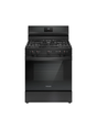 Frigidaire - 30 in 5 Burner Freestanding Gas Range in Black with Quick Boil and Even Baking Technology