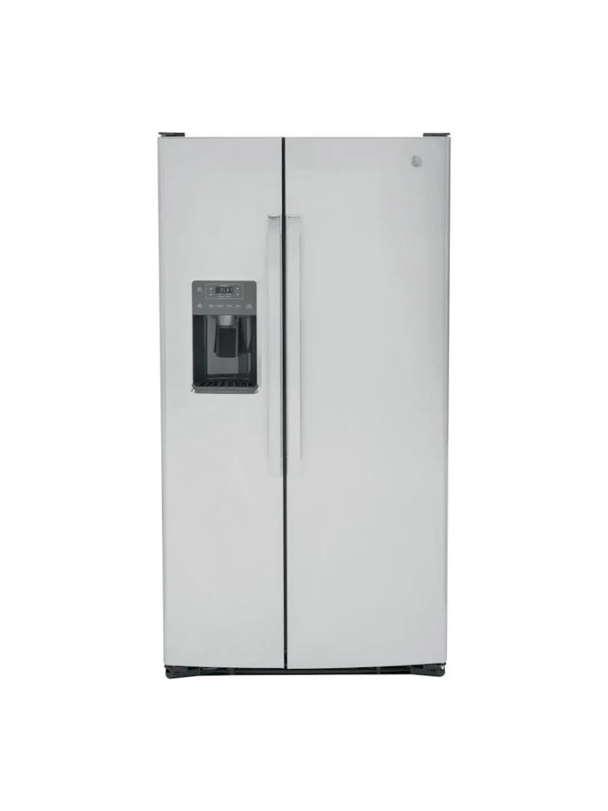 GE - 21.8 cu. ft. Side by Side Refrigerator in Fingerprint Resistant Stainless Steel, Counter Depth