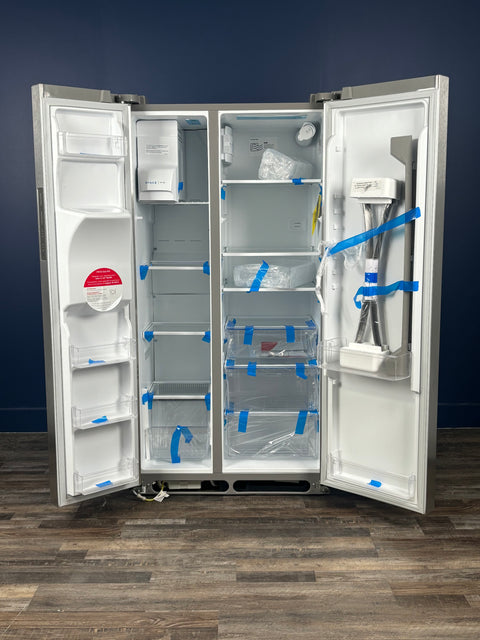 Frigidaire - 36.1 in. 22.3 cu. ft. Counter Depth Side-by-Side Refrigerator in Stainless Steel