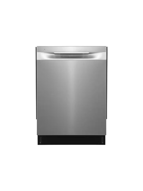 Frigidaire - 24 in. Top Control Built-In Tall Tub Dishwasher in Stainless Steel with 5-Cycles 49dBA and Hybrid Tub