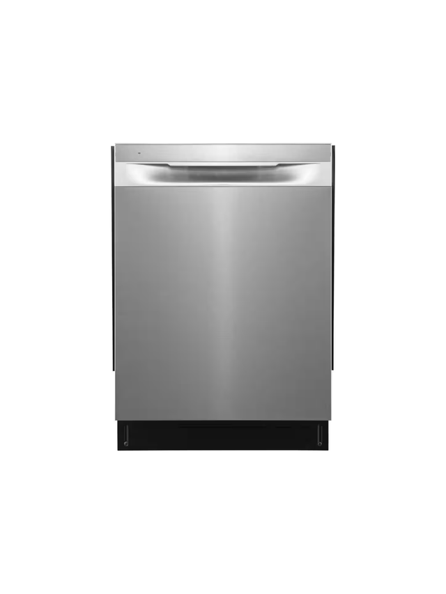 Frigidaire - 24 in. Top Control Built-In Tall Tub Dishwasher in Stainless Steel with 5-Cycles 49dBA and Hybrid Tub