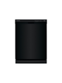 Frigidaire - 24 in Front Control Built-In Tall Tub Dishwasher in Black with 4-cycles and DishSense Sensor Technology