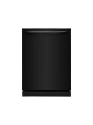 Frigidaire - 24 in Top Control Built In Tall Tub Dishwasher with Plastic Tub in Black with 4-cycles
