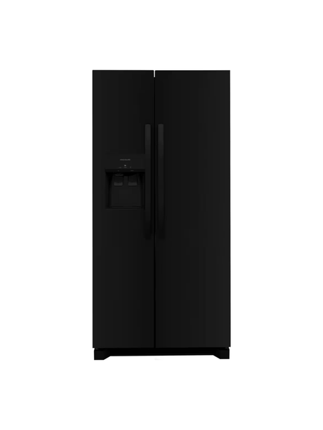 Frigidaire - 33 in. 22.3 cu. ft. Standard Depth Side by Side Refrigerator in Black