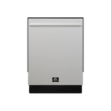 Forno Romano 24-Inch Built-In Dishwasher, Stainless Steel Finish, Stainless Steel Tub, 49 dBA, Energy Star Certified