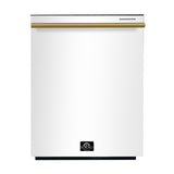 Forno Pozzo 24-Inch Built-In Tall Tub Top Control Dishwasher, White, 49 dBA, ENERGY STAR Certified