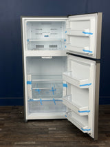 Frigidaire - 27.6 in. 14 cu. ft. Top Freezer Refrigerator in Fingerprint-Resistant Stainless Look, ENERGY STAR