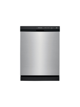 Frigidaire - 24 in. Front Control Built-In Tall Tub 55 Dba Dishwasher in Stainless Steel with 3-Cycles
