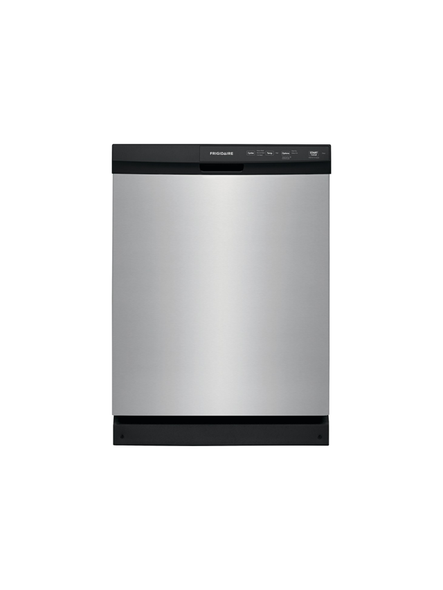Frigidaire - 24 in. Front Control Built-In Tall Tub 55 Dba Dishwasher in Stainless Steel with 3-Cycles