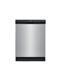 Frigidaire - 24 in. Front Control Built-In Tall Tub 55 Dba Dishwasher in Stainless Steel with 3-Cycles