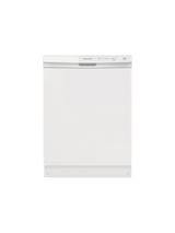 Frigidaire - 24 In. in. Front Control Built-In Tall Tub Dishwasher in White with 3-Cycles, 55 dBA
