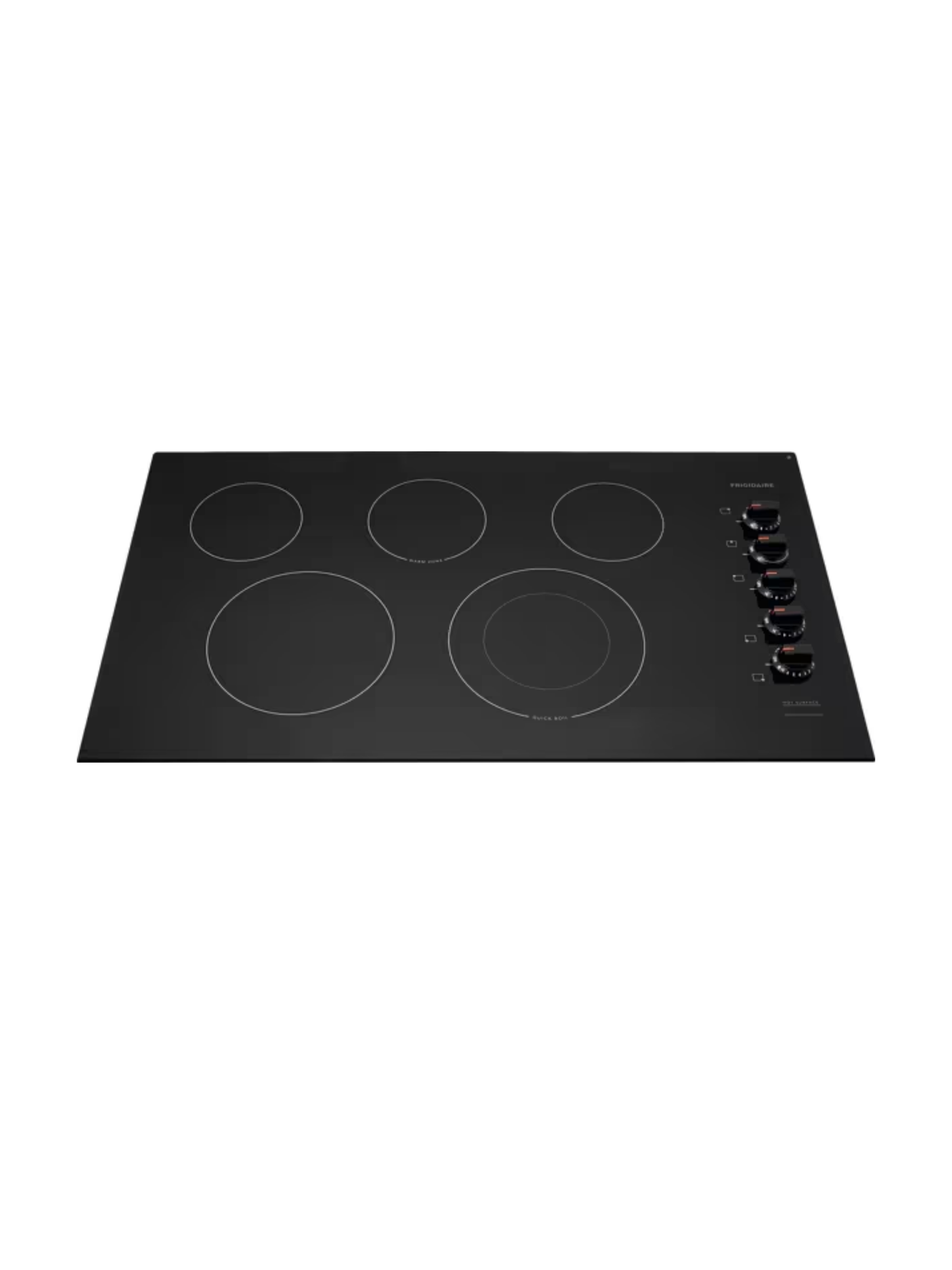 Frigidaire - 36 in. Radiant Electric Cooktop in Black with 5 Elements, including Quick Boil Burner & Ceramic Glass Surface