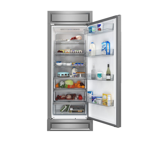 Forno Maderno 28-Inch Built-In Convertible Refrigerator, 13.6 cu.ft, Right Swing, Decorative Grill, ENERGY STAR Certified