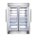 FORNO Premium 2-Piece Kitchen Bundle - Galiano 48" Stainless Steel Dual Fuel Range, Forno Maderno 2-28 " Wide Units with Decorative Trim - FBDL-017-03CAUS