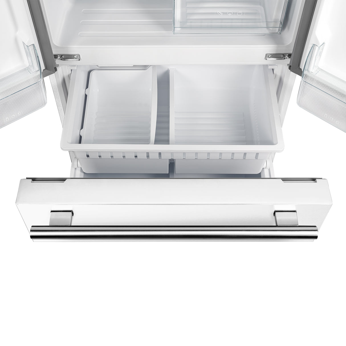 FORNO Premium 2 Pieces Kitchen Bundle - Forno Leonardo Espresso 30-Inch Slide-In White Induction Range,  Forno Gallipoli Espresso 30-Inch White French Door Refrigerator - FBDL-014-10CAUS
