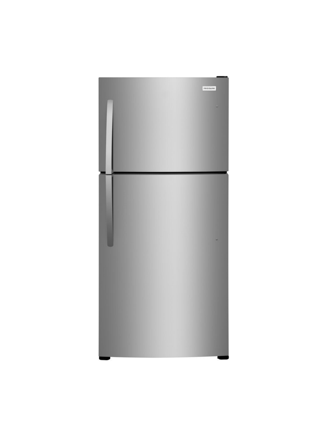 Frigidaire - 30 in. 20 cu. ft. Garage Ready Freestanding Top Freezer Refrigerator in Stainless Steel, ENERGY STAR