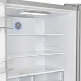 Forno Moena 36-Inch French Door Refrigerator, 19.2 cu.ft, Counter Depth, Ice Maker, Stainless Steel Interior Panel, ENERGY STAR Certified