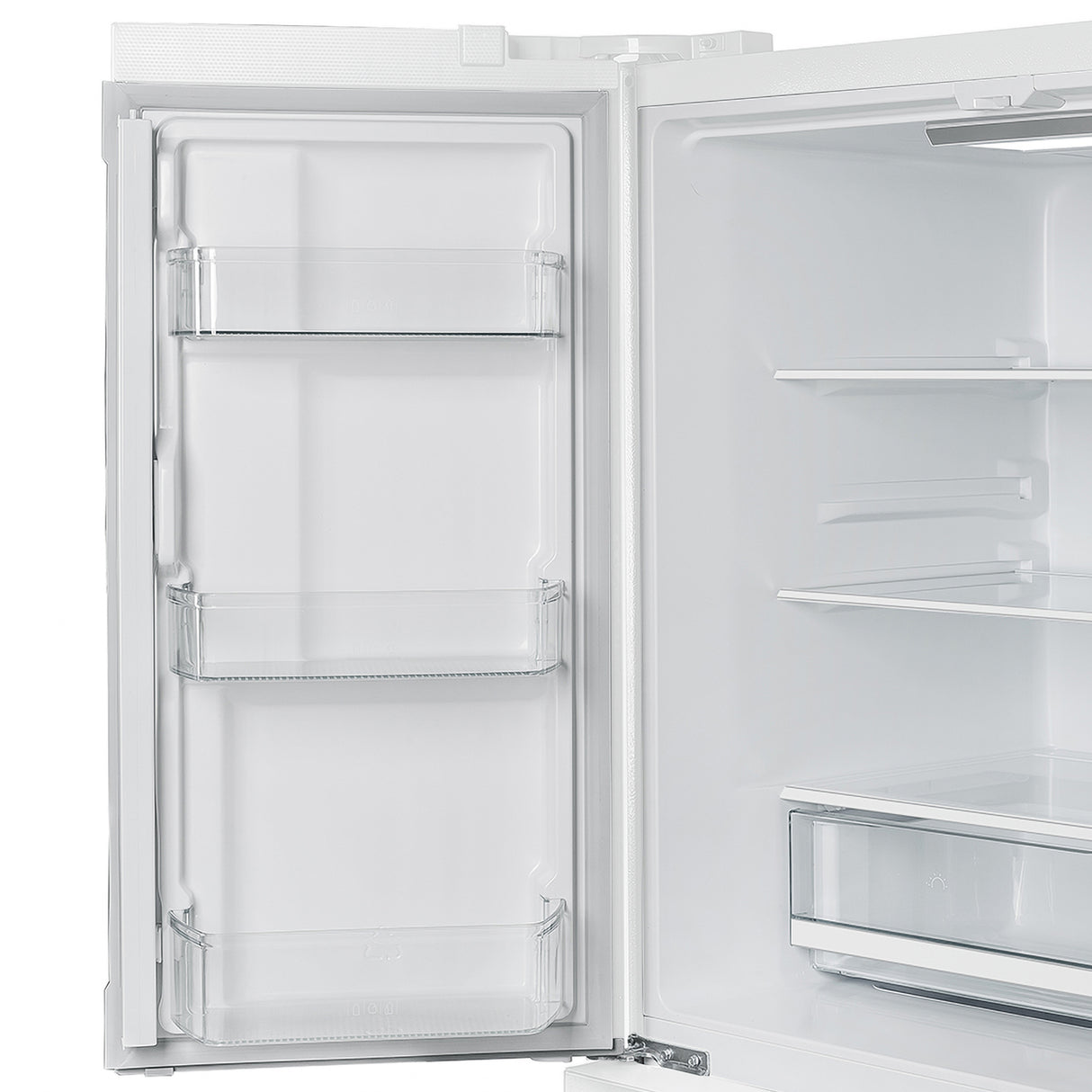 FORNO Premium 2 Pieces Kitchen Bundle - Leonardo Espresso 30-Inch White Electric Range, Moena Espresso 36-Inch White French Door Refrigerator