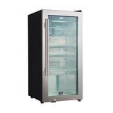 Forno Asciutto 16-Inch Dry Aging Cabinet, Stainless Steel 304, 2.65 cu.ft, LED Lighting, Adjustable Shelves