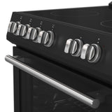 Forno Leonardo Espresso 30-Inch Black Electric Range, True Convection, Energy Efficient