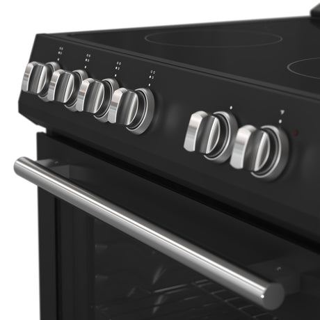 Forno Leonardo Espresso 30-Inch Black Electric Range, True Convection, Energy Efficient