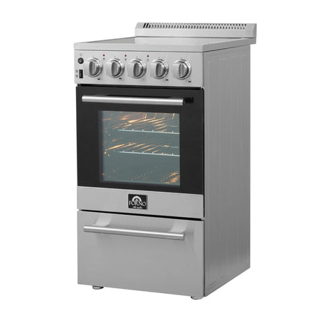 Forno Pallerano 20 Inch Freestanding Electric Range, Compact Design