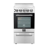Forno Pallerano 20 Inch Freestanding Electric Range, Compact Design