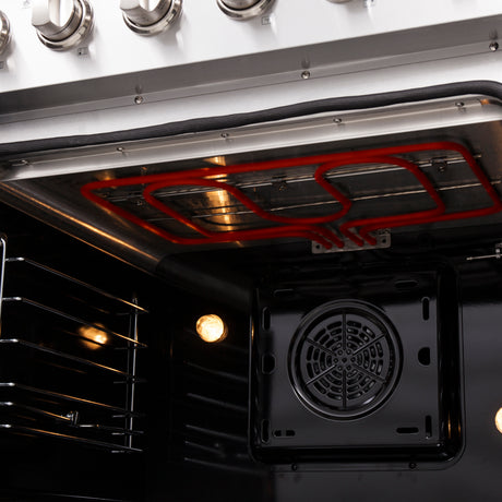 Forno Galiano 30-Inch Freestanding French Door Electric Range, True Convection, Energy Efficient