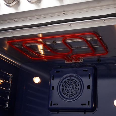 Forno Massimo 36-Inch Freestanding French Door Electric Range, True Convection Oven