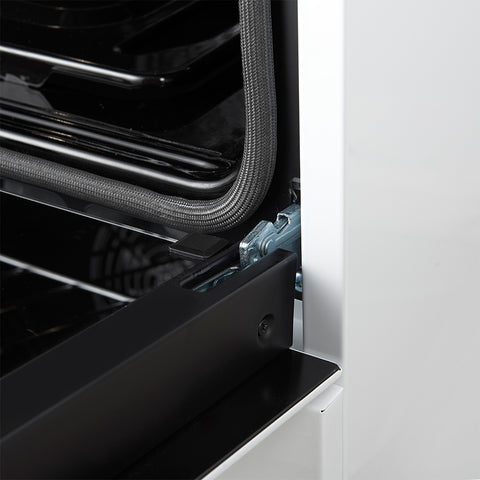 Forno Leonardo Espresso 30-Inch White Gas Range, 5 Burners, 39,500 BTU, 5 cu.ft Convection Oven