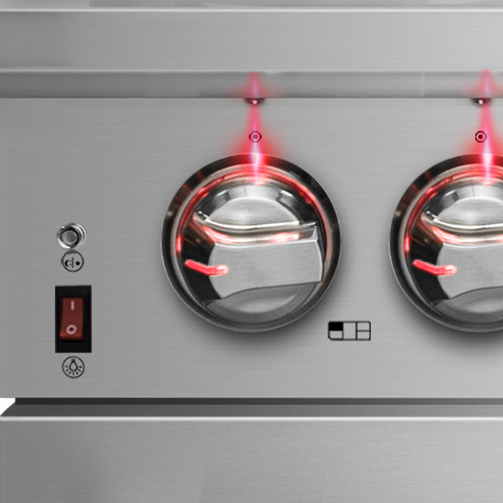 Forno Massimo 36-Inch Freestanding Gas Range, 6 Sealed Burners, Convection Oven, Energy Efficient